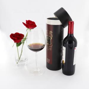 Quality Matt Black Cardboard Wine Tube Multiusage Luxury Rigid ODM Available wholesale