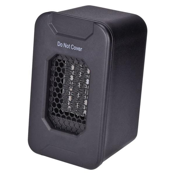 Portable 350W PTC Ceramic Desktop Manual Heater Adjustable Thermostat Overheat
