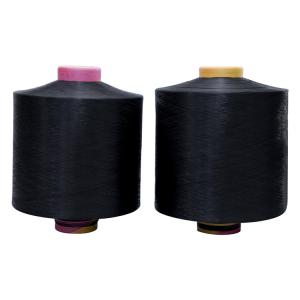 Quality Raw White Black 300D/96F DTY Polyester Yarn For Knitting Machine wholesale