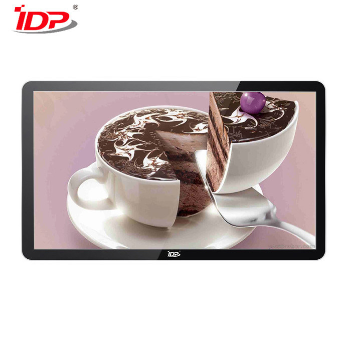 55''Coffee Shop Digital Menu Boards Android HDMI Anti-reflective Wall Mounted Display