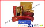 Rectangle Handmade Rigid Board Cigar Gift Boxes , Custom 157g Coated Paper E