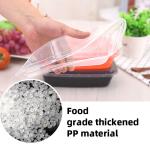Square Round Food Packaging Containers 450ml 500ml Disposable Food Packaging