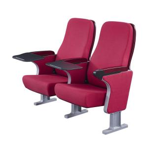 Quality Curved Aluminum Arm Church Auditorium Chairs / Red Auditorium Seats ISO approved wholesale