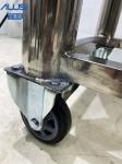 SUS304 316L Food Grade Stainless Steel Storage Tank Sanitary With 4 Wheels