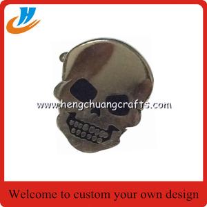 Quality Skull shape cufflinks,paint cufflink,logo name engraved cufflinks wholesale