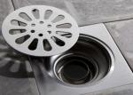 Durable Commercial Floor Drain Grates , Stainless Steel Floor Waste Customized
