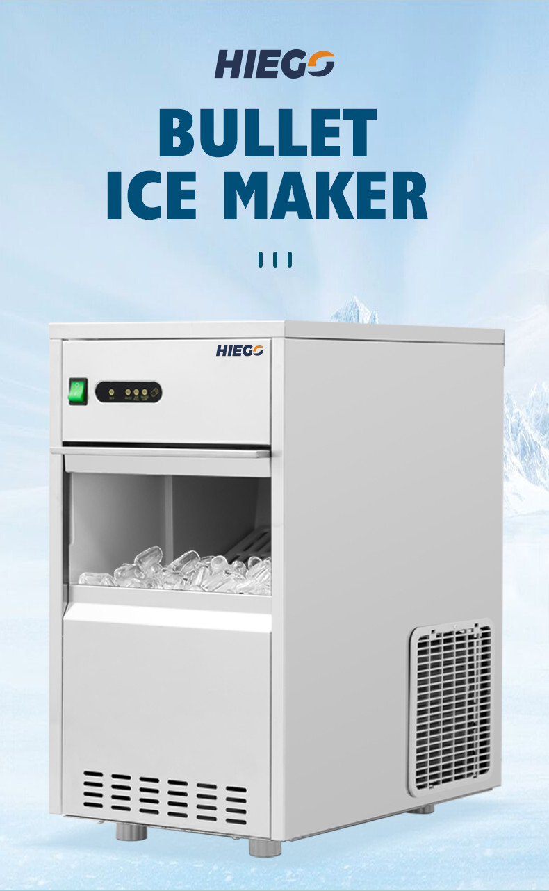 Commercial Nugget Ice Machine Portable 100kg Air Cooling Bullet Ice Maker For Home