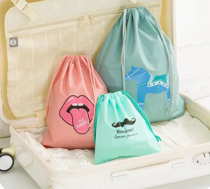 Recycled Foldable Nylon Polyester Tote Bag with logos polyester shopping bag Custom advertising handle non woven bag PAC