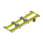 QE Model Double Beam Electric Overhead Crane 20 - 35 Ton EOT Crane
