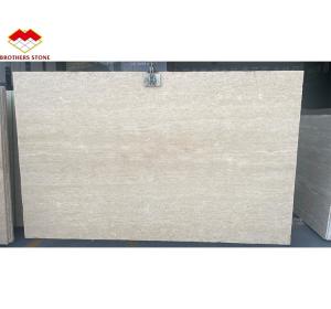 Quality Hotel Marble Travertine Slab Polished Dining Table Modern Natural Stone Oval Furniture wholesale