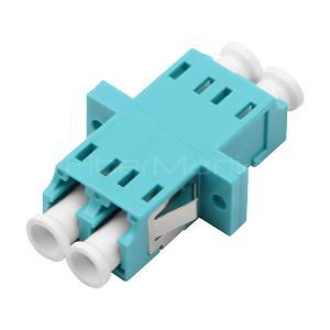 Quality OM3 Multimode Duplex Fiber Optic Adapters , Aqua LC To LC Fiber Coupler wholesale