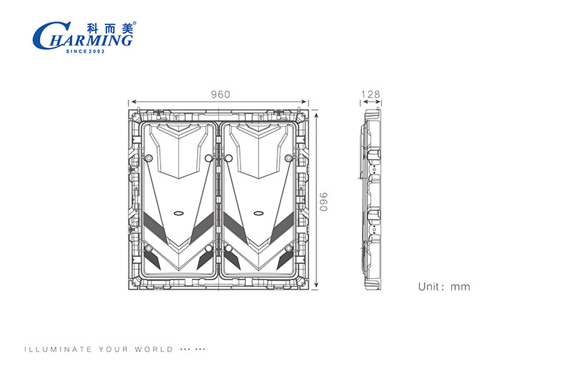P5 Seamless Outdoor LED Advertising Screen Pole Mounted 320x160mm