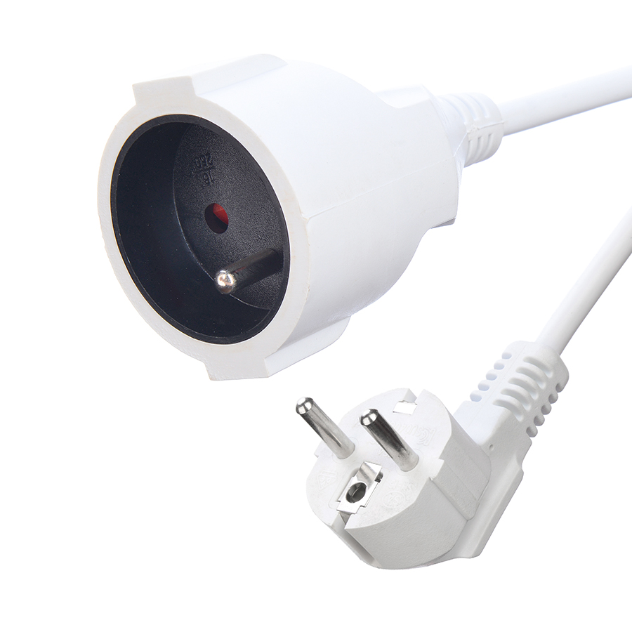 Korea KC Standard 2 Pin Insulation Protection Extension Cord with Earth Grounding Cable Specification H05VV-F/H05RN-F 3x0.75-1.5MM2