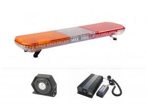 Quality 3W 48" Amber & Red Police LED Light Bar With Siren And Speaker Emergency Warning wholesale