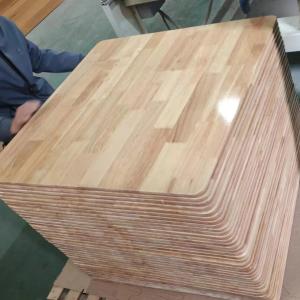 Quality Solid Wood Desktop UV Oak Board Rubber Wood Finger Joint Board for Solid Wood Desktops wholesale