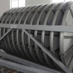White Wastewater Treatment Tank , Fiber Rotating Drum Filter