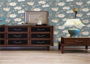 Quality Sitting Room Decor Non Woven Wallpaper Heat - Proof With Flower Pattern wholesale
