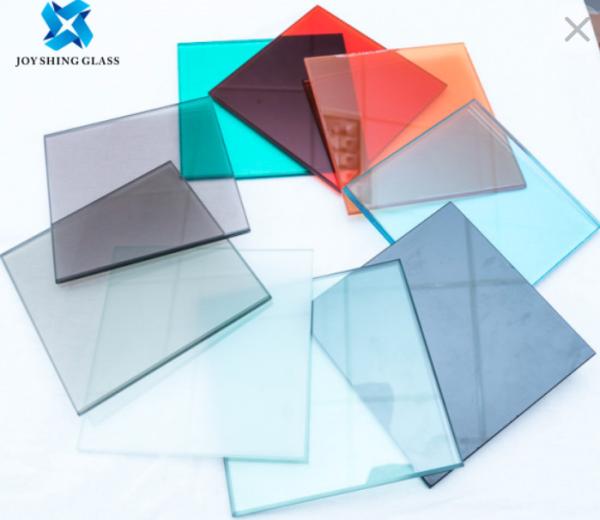 Flat / Curved Colored Laminated Glass Anti UV Tempered Glass 6.38mm 8.38mm 8
