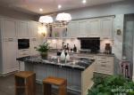 Durable Engineered Quartz Stone Black Quartz Kitchen Countertops UV Cutting