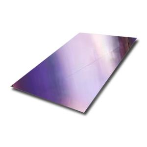 Quality Custom 304 316 Iridescent Fancy Stainless Steel Sheet For Stunning External Metal Front Panels wholesale
