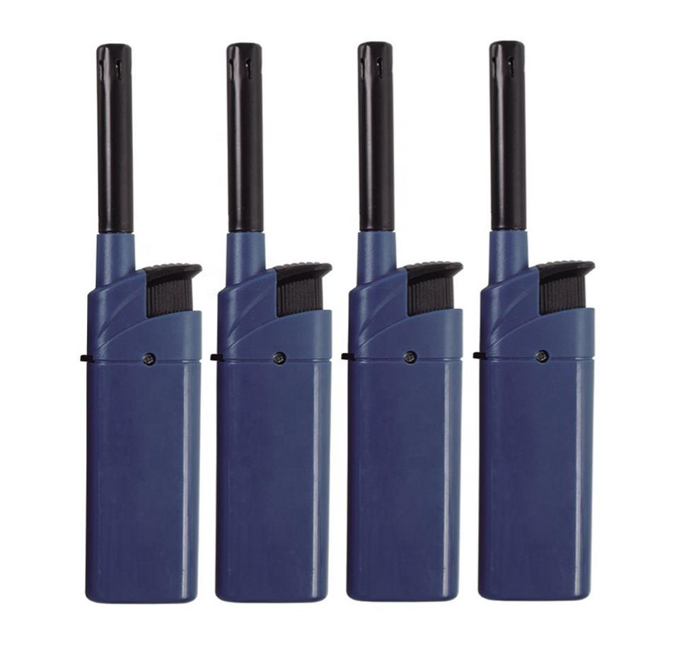 Windproof Refillable Lighter BBQ Lighter Long Gas Electric Lighter for Camping Kitchen Lighter