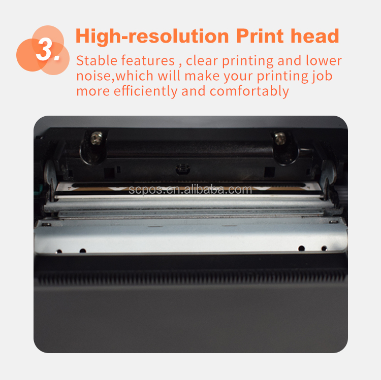 Automatic Cutter ABS 80mm Thermal Receipt Printer USB LAN/USB BT Sound and Light Alarm