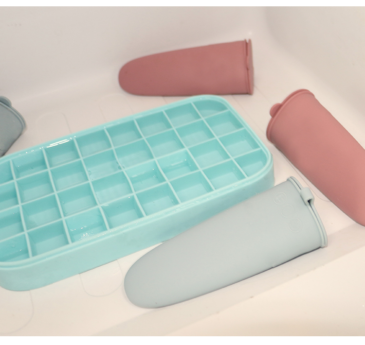 Family DIY Ice Cream Mold Tray With Food Grade Soft Silicone Material