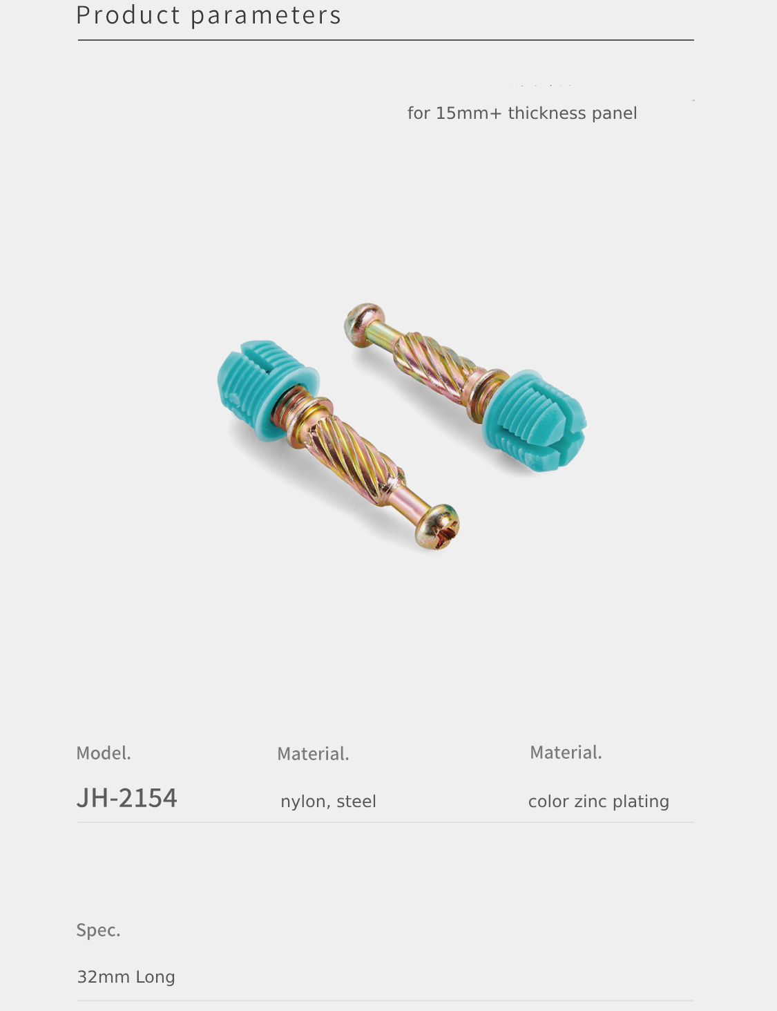 Minifix Spreading Bolts