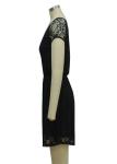 Trendy Women'S Casual Dresses Shining Rhinestone On Shoulder Ladies Work Dresses