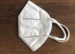 White Disposable Respirator Mask , Kn95 Medical Mask Against Germ