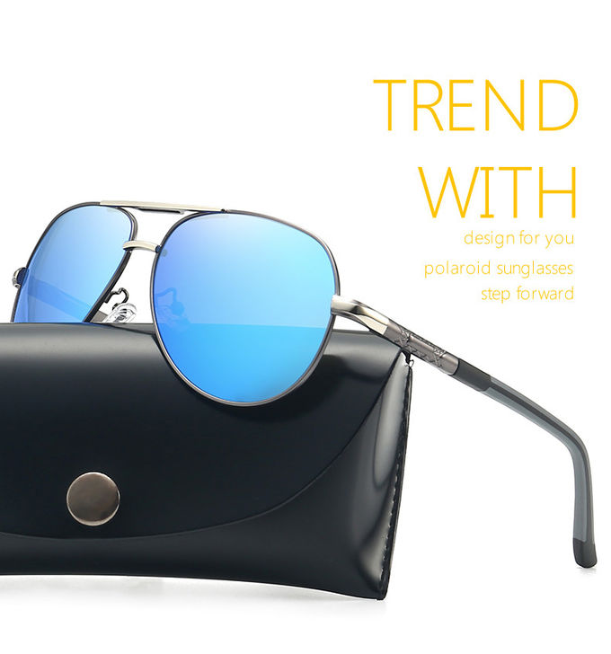 Stylish UV400 Polarized Sunglasses Black Square Unisex Vendors Trendy Mens