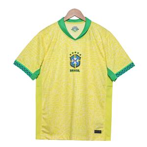 Quality 2024-2025 Brazil Home Fan Edition Football Jersey Group Customization wholesale