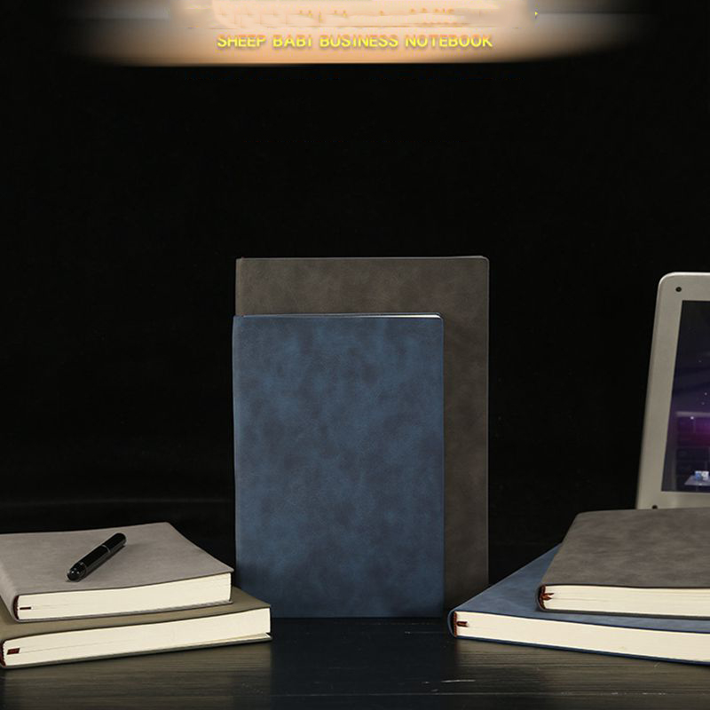 Business Journal Custom A5 Planner PU Leather Notebook Set with Logo and Paper Cover
