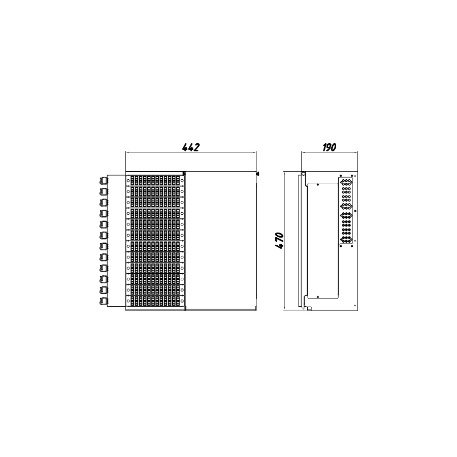User Manual Included Capacity HD Optical Distribution Frame with Stainless Steel