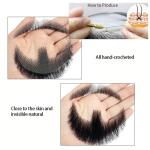 Full hand-woven fake beards, seamless men's fake mustaches, human hair-like fake
