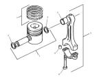 6N-7334 Ring 6N7334 Ring Group Piston Engine 124-3528 Cylinder Liner 1243528