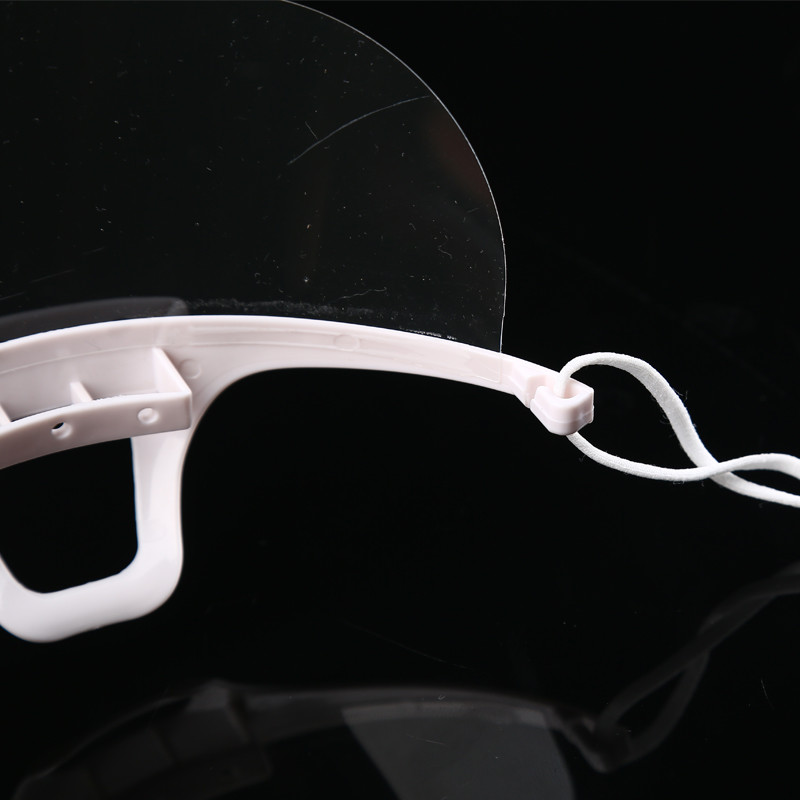 Hygiene Transparent Plastic Mouth Cover For Waitress
