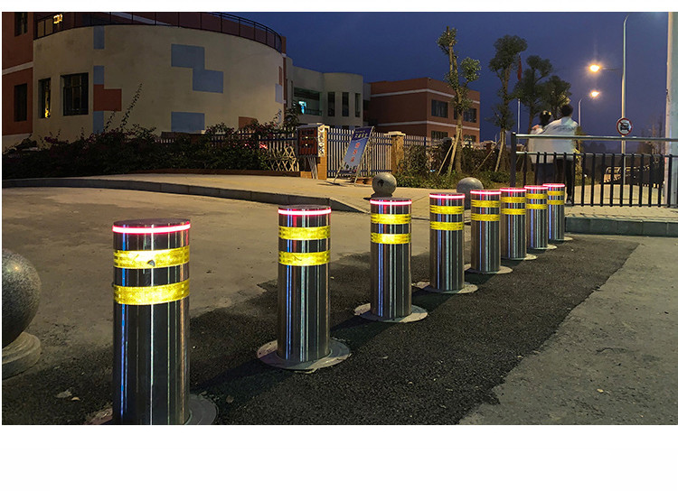 3S Fall Automatic Rising Bollards 430*430*1130mm AC 220V 50Hz Integrated