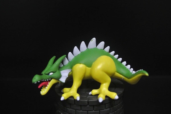 Green Yellow Color Japanese Anime Figures Dragon Shape With A Base