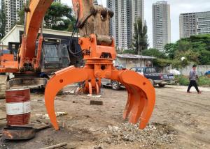 Quality 360 Degree Excavator Rotating Grapple Q345B Hydraulic Log Grab wholesale