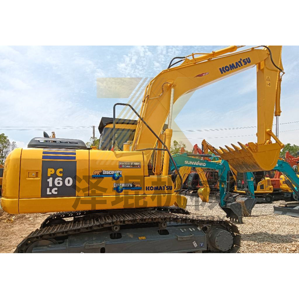 Used Komatsu PC160-7 Excavator 16 Ton 500-1000 Working Hours