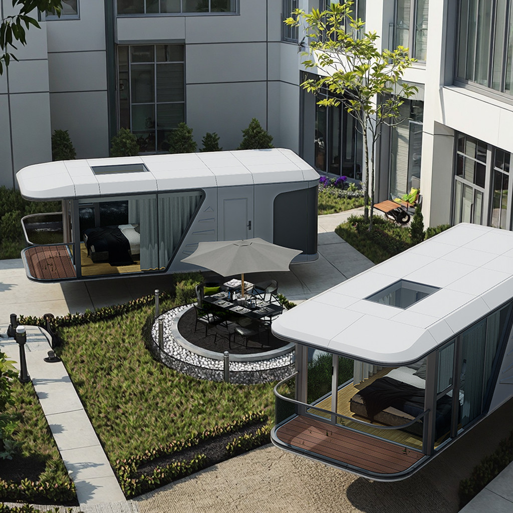 Intelligent Living Made Easy Space Capsule House High End Prefabricated Building For Customization
