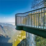 Toughened Glass Walk Way 10mm-19mm Thickness Glass Stairway