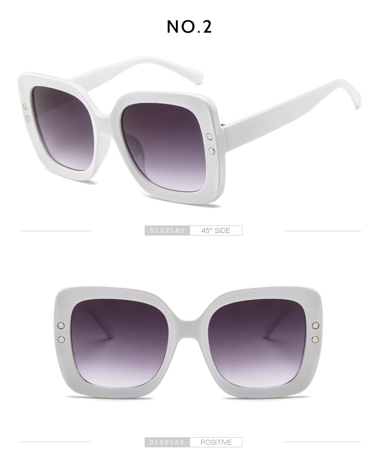 BSCI Oversized Cat Eye Plastic 145MM Gradient Lens Sunglasses