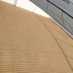 25meter/roll Anti UV Teak PVC Yacht Teak Floor with Teak/Grey Length 25meter