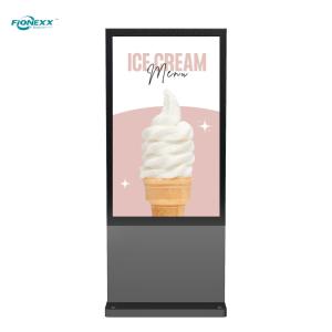 Quality Street Side 800-2500nits Outdoor Digital Totem 75 Inch Gray AD Board wholesale
