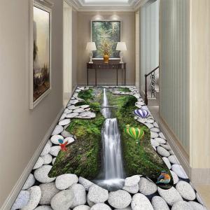 Quality 3D floor painting, three-dimensional entrance, long square living room carpet, floor mat, anti slip and water absorbing wholesale