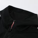 Black White Football Team Tracksuits Hooded Football Training Shirt