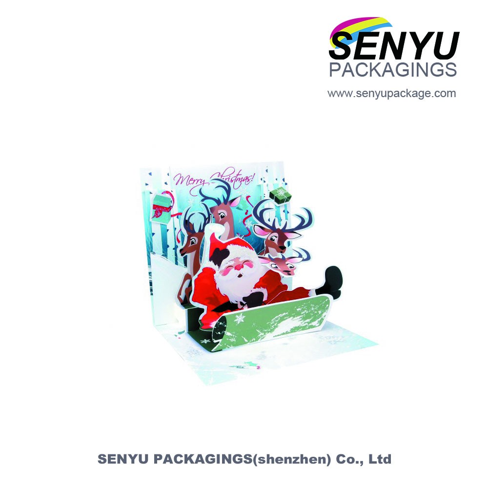 3d Happy Birthday Greeting Card Custom New Year Greeting Creative Recycled