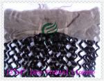 malaysian virgin remy hair lace frontal 13''x4'' ,natural color deep curly 10''